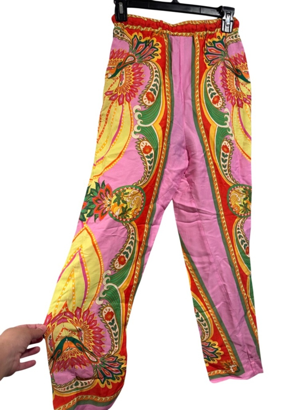 Farm Rio Beach Toucans Scarf Lenzing Ecovero Viscose Pants in multicolor NWT XS - Picture 6 of 16